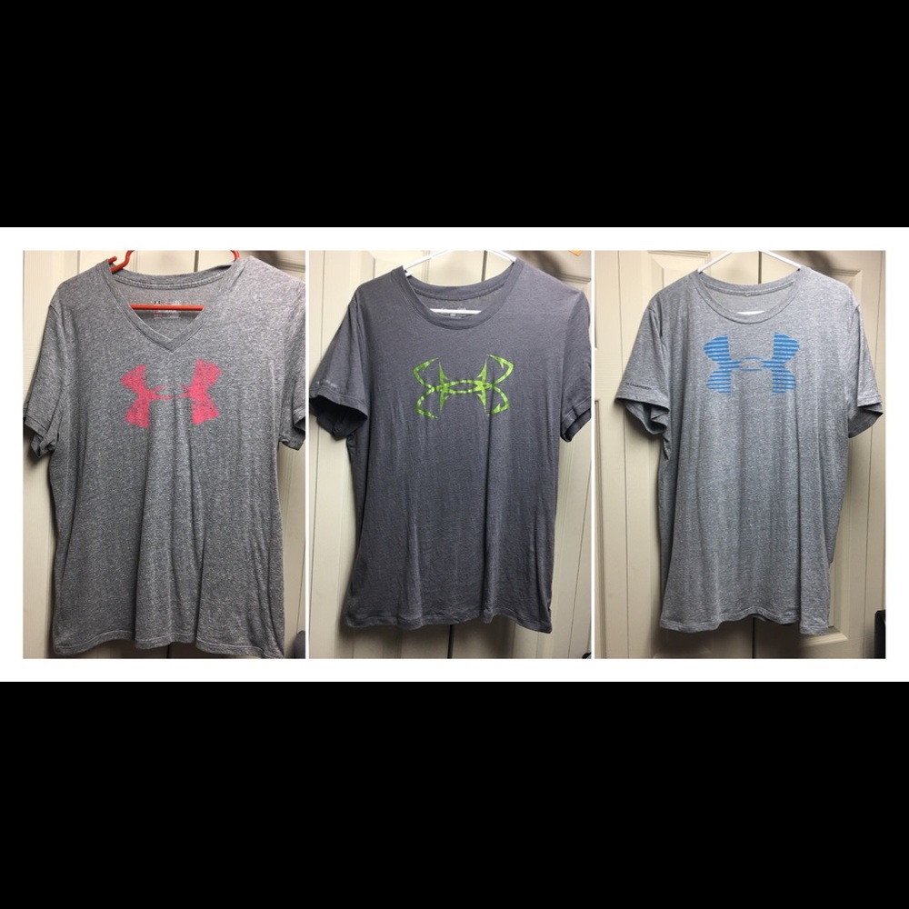 Lot of 3 Women’s L Under Armour Shirts
